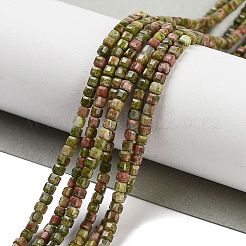 Природные Unakite бисер нитей G-H042-B25-01
