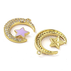 Латунные латунные подвески с цирконием микро паве&nbsp;KK-F871-18G