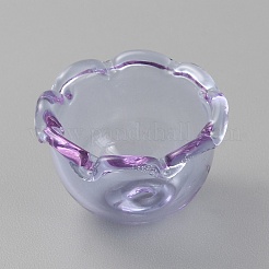 Transparente Glasperlenkappenblume&nbsp;GLAA-TAC0008-18F
