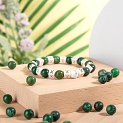 100шт 8мм натуральный африканский нефрит бусины круглые бусины&nbsp;DIY-LS0002-46