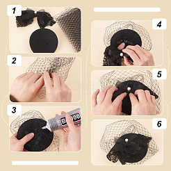 2 м ленты из декоративной сетки. SRIB-WH0011-177B