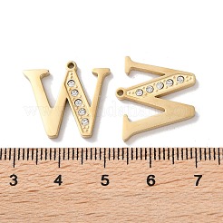 Pendentifs en acier inoxydable 304 plaqué or 14 carat véritable&nbsp;STAS-L022-157G-W