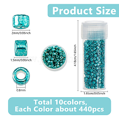 50 г 10-х цветных цилиндрических бусин SEED-DC0001-11