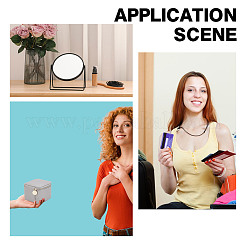 Портативные коробки для хранения ювелирных изделий из искусственной кожи на молнии с 4 вставным мешком&nbsp;CON-WH0202-001D