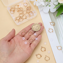 28 шт. латунная фурнитура для сережек-клипс&nbsp;KK-ME0001-30G