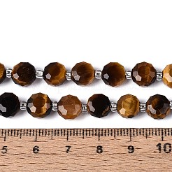 Природных тигровый глаз бисер нитей G-B153-B17