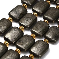 Stränge aus natürlichen Goldpyritperlen&nbsp;G-F833-L01-01