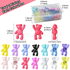 28шт 14 цвета акриловые подвески MACR-FS0001-84