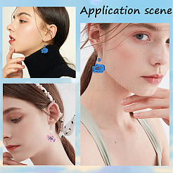 105шт 7 цвета деревянные бусины с принтом WOOD-GF0001-86