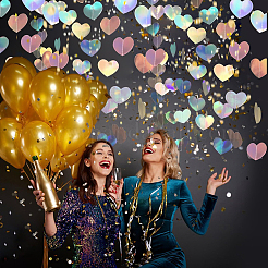 Переливающаяся бумажная гирлянда с блестками&nbsp;HJEW-WH20003-10A