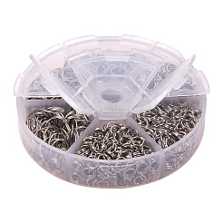 304ステンレススチールスプリットリングスプリットリング外径5-8mmジュエリー作り用  5~8x0.6~1mm  内径約4.4~7mm&nbsp;STAS-PH0004-02