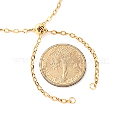 Изготовление регулируемых ожерелий с текстурированными цепочками из нержавеющей стали 304 AJEW-JB01395