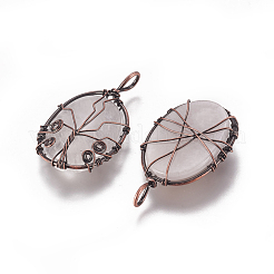 Природного кварца хрустальных подвесок&nbsp;G-K296-A06-R