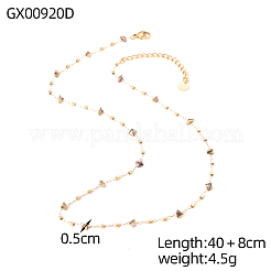 Colliers à maillons en acier inoxydable 304 pour femmes&nbsp;STAS-OY015-51G