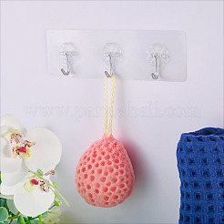 Crochets muraux autocollants en acrylique&nbsp;AJEW-TADJ0001-09A-02