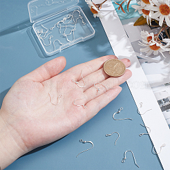 24 шт. 3 стиля 925 крючка для сережек из стерлингового серебра&nbsp;STER-ME0001-22