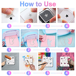 Наборы инструментов для скрапбукинга своими руками в стиле туалета DIY-GL0003-219