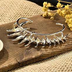 Сплав манжеты серьги&nbsp;LS-EJEW-K297-01KCG