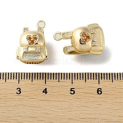 Латунные микро проложить кубического циркония подвески KK-F862-15G