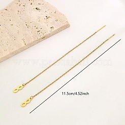 Минималистская резьба для сережек-гвоздиков из нержавеющей стали PL1727