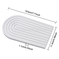 Piatto per gioielli in gesso&nbsp;DJEW-WH0043-28A