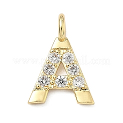 Латунные микропаве прозрачные подвески с фианитом&nbsp;KK-I476-01G