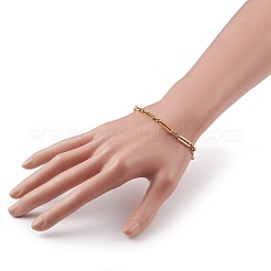 Браслеты-цепочки Figaro из нержавеющей стали 304 BJEW-JB05838