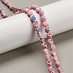 Синтетических нитей бирюзовые бусы TURQ-F019-02