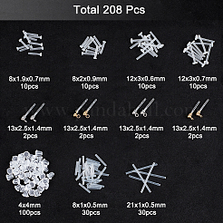 8 шт. 4 стиля шарообразная серьга-гвоздик из нержавеющей стали 304 FIND-NB0004-61