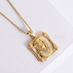 Старинные европейские религиозные ожерелья из нержавеющей стали с подвесками в виде Иисуса ZM4665