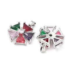 Латунные микро проложить кубического циркония подвески&nbsp;KK-S532-10P-A