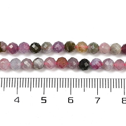 Натуральные разноцветные турмалиновые бусины G-C181-B04-03