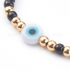 Bracelets réglables de perles tressées avec cordon en nylon&nbsp;BJEW-JB06022