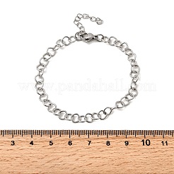 Bracelets à maillons en acier inoxydable 304 pour femmes et hommes&nbsp;BJEW-A050-02P