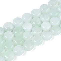 Окрашенные природные белый нефрит бисер пряди&nbsp;G-T143-16C