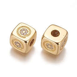 Perline zirconi micro pave  in ottone&nbsp;KK-K238-36G