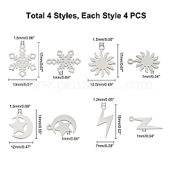 16 шт. 4 подвески из нержавеющей стали 201 STAS-DC0001-69