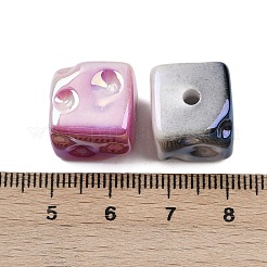 Непрозрачные акриловые бусины с УФ-покрытием X1-MACR-C036-14