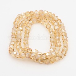 Гальванические стеклянные бусины EGLA-J076-PL08