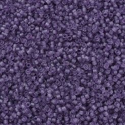 MIYUKIデリカビーズ  シリンダー  日本製シードビーズ  11/0  （db1265)マット透明ライトアメジスト  1.3x1.6mm  穴：0.8mm  約10000個/袋  50 G /袋&nbsp;SEED-X0054-DB1265