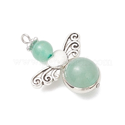 4 шт. 4 стиля рождественских подвесок в виде ангела из натурального сердолика PALLOY-TA00288