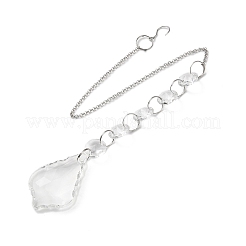 Подвесные украшения из кварцевого хрусталя HJEW-M007-05C-P