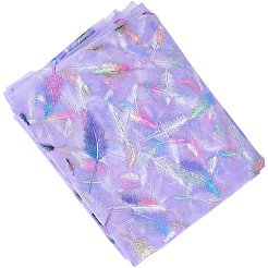 Нейлоновая ткань с рисунком перьев DIY-WH20066-004A