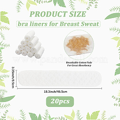 Дышащие хлопковые многоразовые прокладки для груди DIY-WH20048-008