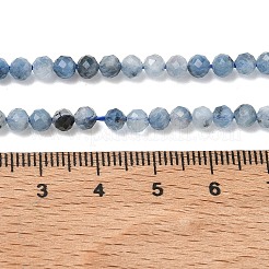 Natürliche teufelsblaue Aquamarin-Perlenstränge&nbsp;G-P629-A02-03