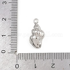 Подвески из искусственного жемчуга в форме ракушки из латуни и АБС-пластика KK-I352-04C-P