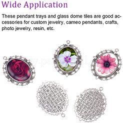 Овальная прозрачная крышка из кабошона DIY-PH0018-96AS