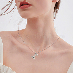 1 шт. латунная цепочка с подвесками в виде букв из сплава NJEW-LP0001-41I-P