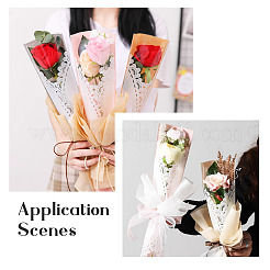 Пластиковые подарочные пакеты с кружевным узором&nbsp;DIY-TA0010-89