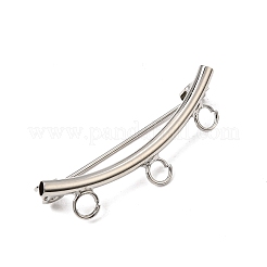 Componenti per spille di sicurezza in ottone a tubo curvo&nbsp;KK-CBA61B8-02P